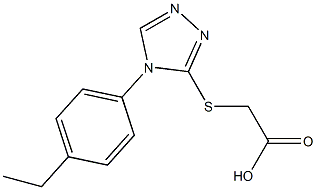 2-{[4-(4-ethylphenyl)-4H-1,2,4-triazol-3-yl]sulfanyl}acetic acid Structure