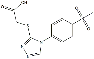  2-{[4-(4-methanesulfonylphenyl)-4H-1,2,4-triazol-3-yl]sulfanyl}acetic acid