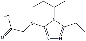  2-{[4-(butan-2-yl)-5-ethyl-4H-1,2,4-triazol-3-yl]sulfanyl}acetic acid