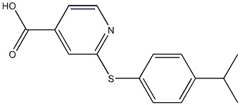 2-{[4-(propan-2-yl)phenyl]sulfanyl}pyridine-4-carboxylic acid