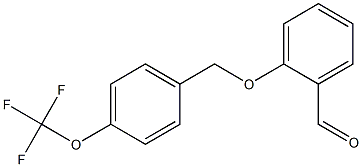 2-{[4-(trifluoromethoxy)phenyl]methoxy}benzaldehyde Structure