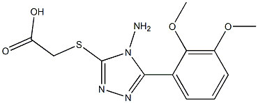 2-{[4-amino-5-(2,3-dimethoxyphenyl)-4H-1,2,4-triazol-3-yl]sulfanyl}acetic acid