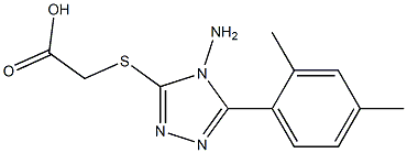 2-{[4-amino-5-(2,4-dimethylphenyl)-4H-1,2,4-triazol-3-yl]sulfanyl}acetic acid