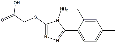 2-{[4-amino-5-(2,4-dimethylphenyl)-4H-1,2,4-triazol-3-yl]sulfanyl}acetic acid|