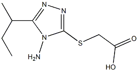 2-{[4-amino-5-(butan-2-yl)-4H-1,2,4-triazol-3-yl]sulfanyl}acetic acid Structure