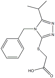 2-{[4-benzyl-5-(propan-2-yl)-4H-1,2,4-triazol-3-yl]sulfanyl}acetic acid|