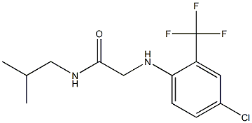  2-{[4-chloro-2-(trifluoromethyl)phenyl]amino}-N-(2-methylpropyl)acetamide