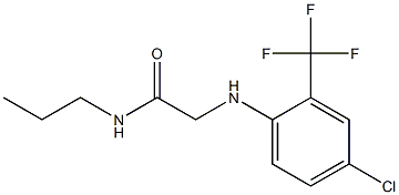 2-{[4-chloro-2-(trifluoromethyl)phenyl]amino}-N-propylacetamide