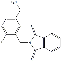 2-{[5-(aminomethyl)-2-fluorophenyl]methyl}-2,3-dihydro-1H-isoindole-1,3-dione|