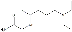 2-{[5-(diethylamino)pentan-2-yl]amino}acetamide,,结构式