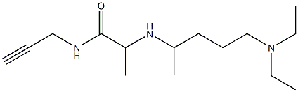  2-{[5-(diethylamino)pentan-2-yl]amino}-N-(prop-2-yn-1-yl)propanamide