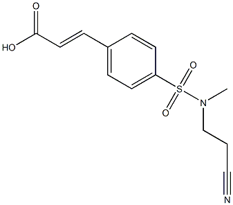  3-{4-[(2-cyanoethyl)(methyl)sulfamoyl]phenyl}prop-2-enoic acid