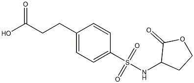 3-{4-[(2-oxooxolan-3-yl)sulfamoyl]phenyl}propanoic acid