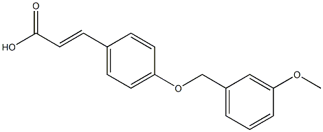 3-{4-[(3-methoxyphenyl)methoxy]phenyl}prop-2-enoic acid Structure