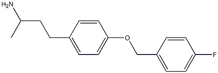 3-{4-[(4-fluorobenzyl)oxy]phenyl}-1-methylpropylamine Struktur