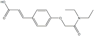 3-{4-[(diethylcarbamoyl)methoxy]phenyl}prop-2-enoic acid Structure