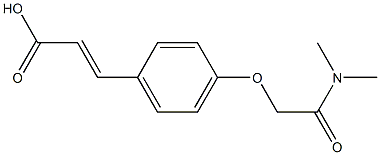 3-{4-[(dimethylcarbamoyl)methoxy]phenyl}prop-2-enoic acid|