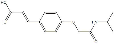 3-{4-[(propan-2-ylcarbamoyl)methoxy]phenyl}prop-2-enoic acid 结构式