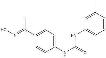 3-{4-[1-(hydroxyimino)ethyl]phenyl}-1-(3-methylphenyl)urea Structure