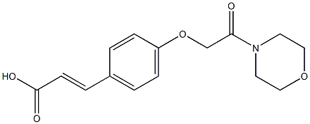 3-{4-[2-(morpholin-4-yl)-2-oxoethoxy]phenyl}prop-2-enoic acid 结构式