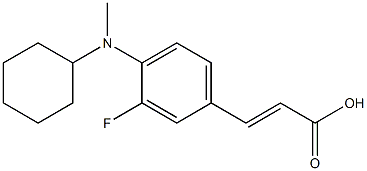 3-{4-[cyclohexyl(methyl)amino]-3-fluorophenyl}prop-2-enoic acid