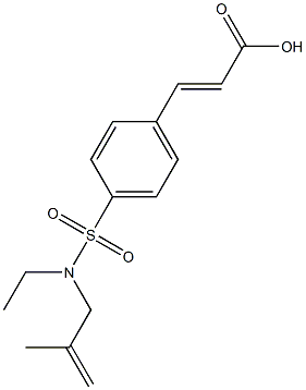 3-{4-[ethyl(2-methylprop-2-en-1-yl)sulfamoyl]phenyl}prop-2-enoic acid Struktur