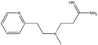 3-{methyl[2-(pyridin-2-yl)ethyl]amino}propanimidamide Struktur