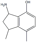 3-amino-1,7-dimethylindan-4-ol Structure
