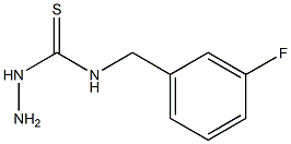 3-amino-1-[(3-fluorophenyl)methyl]thiourea 结构式