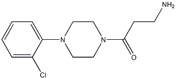3-amino-1-[4-(2-chlorophenyl)piperazin-1-yl]propan-1-one Structure