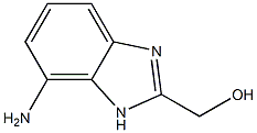 1H-Benzimidazole-2-methanol,  7-amino- Structure