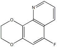  1,4-Dioxino[2,3-h]quinoline,  6-fluoro-2,3-dihydro-