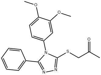 2-Propanone,  1-[[4-(3,4-dimethoxyphenyl)-5-phenyl-4H-1,2,4-triazol-3-yl]thio]-