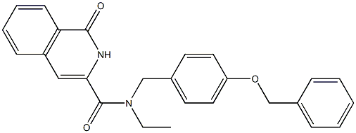 3-Isoquinolinecarboxamide,  N-ethyl-1,2-dihydro-1-oxo-N-[[4-(phenylmethoxy)phenyl]methyl]-