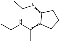 Ethanamine,  N-ethyl-1-[2-(ethylimino)cyclopentylidene]- Structure