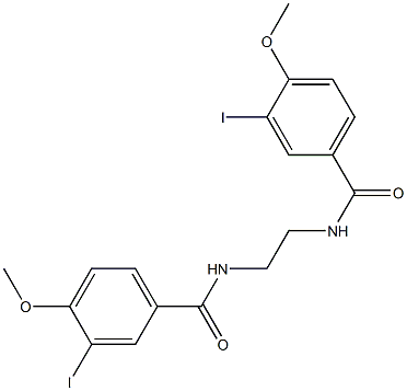 3-iodo-N-{2-[(3-iodo-4-methoxybenzoyl)amino]ethyl}-4-methoxybenzamide Structure