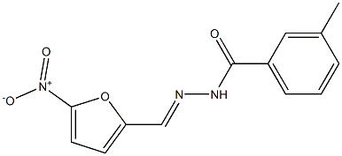 3-methyl-N'-[(E)-(5-nitro-2-furyl)methylidene]benzohydrazide