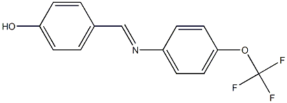 4-({[4-(trifluoromethoxy)phenyl]imino}methyl)phenol 化学構造式