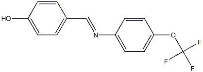 4-({[4-(trifluoromethoxy)phenyl]imino}methyl)phenol Structure