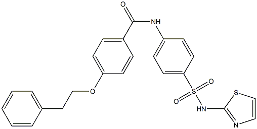 4-(phenethyloxy)-N-{4-[(1,3-thiazol-2-ylamino)sulfonyl]phenyl}benzamide