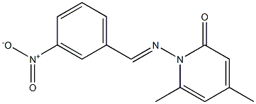 4,6-dimethyl-1-{[(E)-(3-nitrophenyl)methylidene]amino}-2(1H)-pyridinone