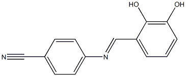 4-{[(E)-(2,3-dihydroxyphenyl)methylidene]amino}benzonitrile