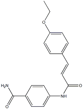 4-{[(E)-3-(4-ethoxyphenyl)-2-propenoyl]amino}benzamide