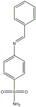 4-{[(E)-phenylmethylidene]amino}benzenesulfonamide,,结构式