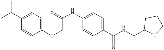4-{[2-(4-isopropylphenoxy)acetyl]amino}-N-(tetrahydro-2-furanylmethyl)benzamide