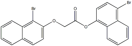  4-bromo-1-naphthyl 2-[(1-bromo-2-naphthyl)oxy]acetate