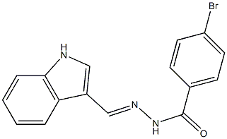 4-bromo-N'-[(E)-1H-indol-3-ylmethylidene]benzohydrazide Structure