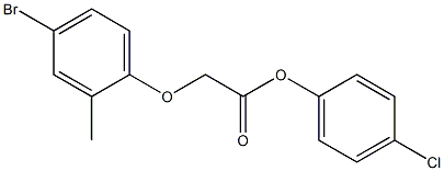 4-chlorophenyl 2-(4-bromo-2-methylphenoxy)acetate Structure