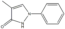 4-methyl-1-phenyl-1,2-dihydro-3H-pyrazol-3-one Struktur