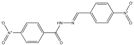 4-nitro-N'-[(E)-(4-nitrophenyl)methylidene]benzohydrazide Structure